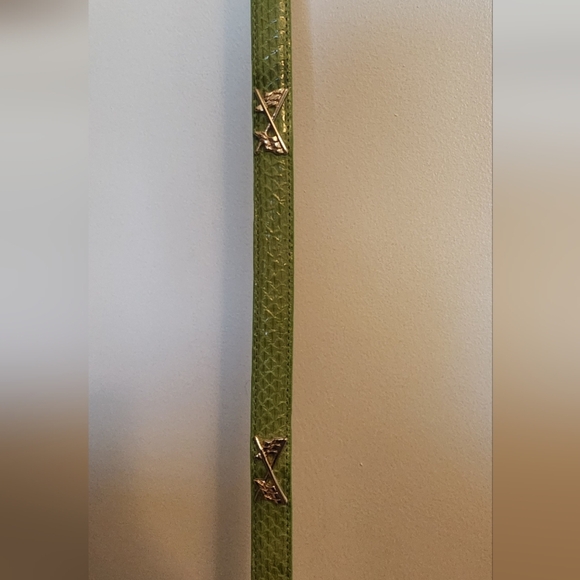 Elegant Green Snake Skin Women's Belt - Picture 4 of 6